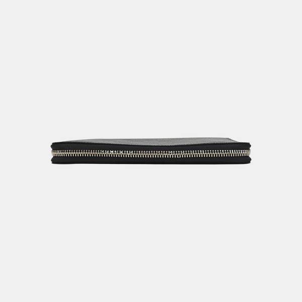 ZIPPY Damier Graphite Coated Canvas Gray Wallet