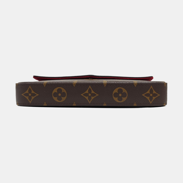 FÉLICIE Monogram Coated Canvas Brown