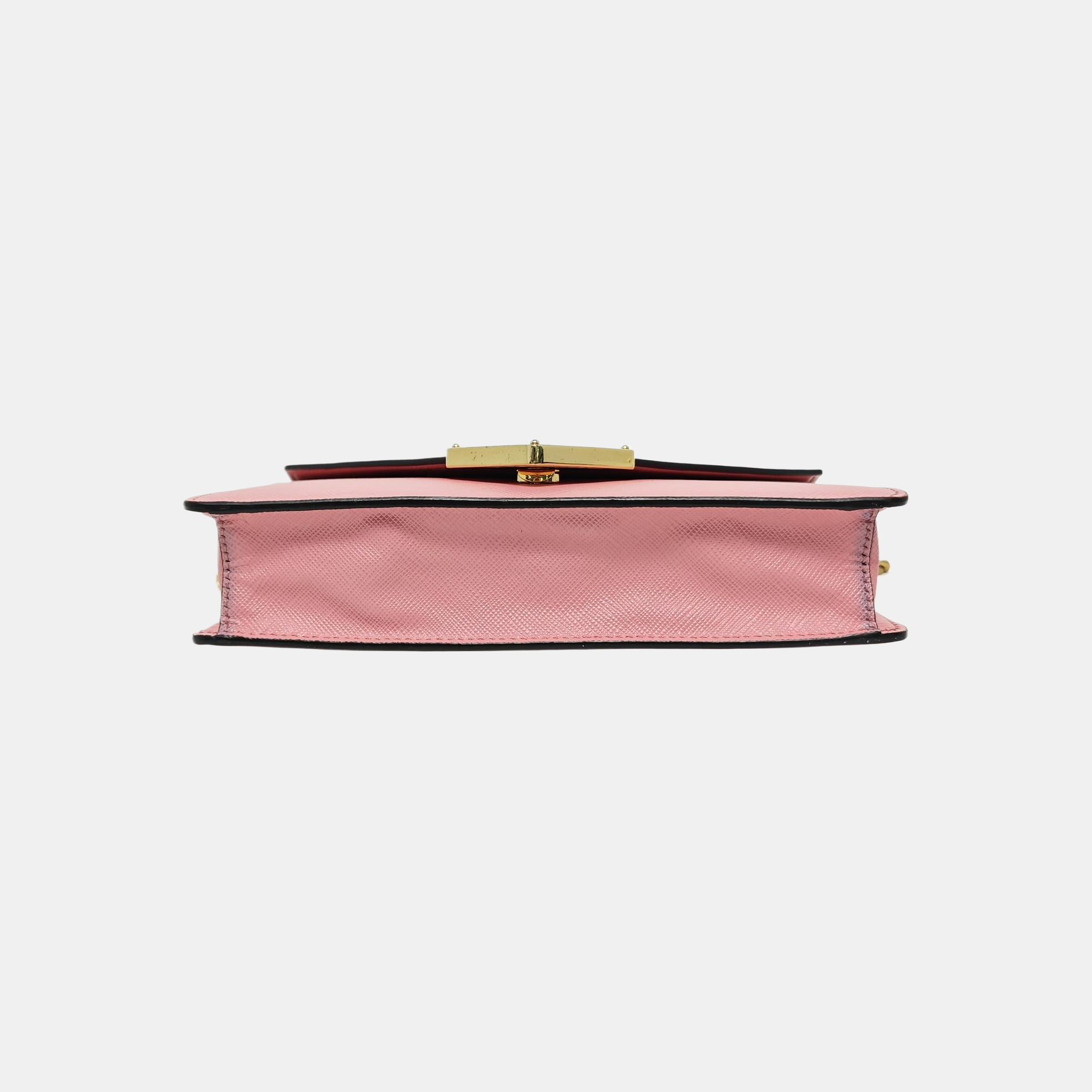 Saffiano Calfskin Shoulder Bag Pink