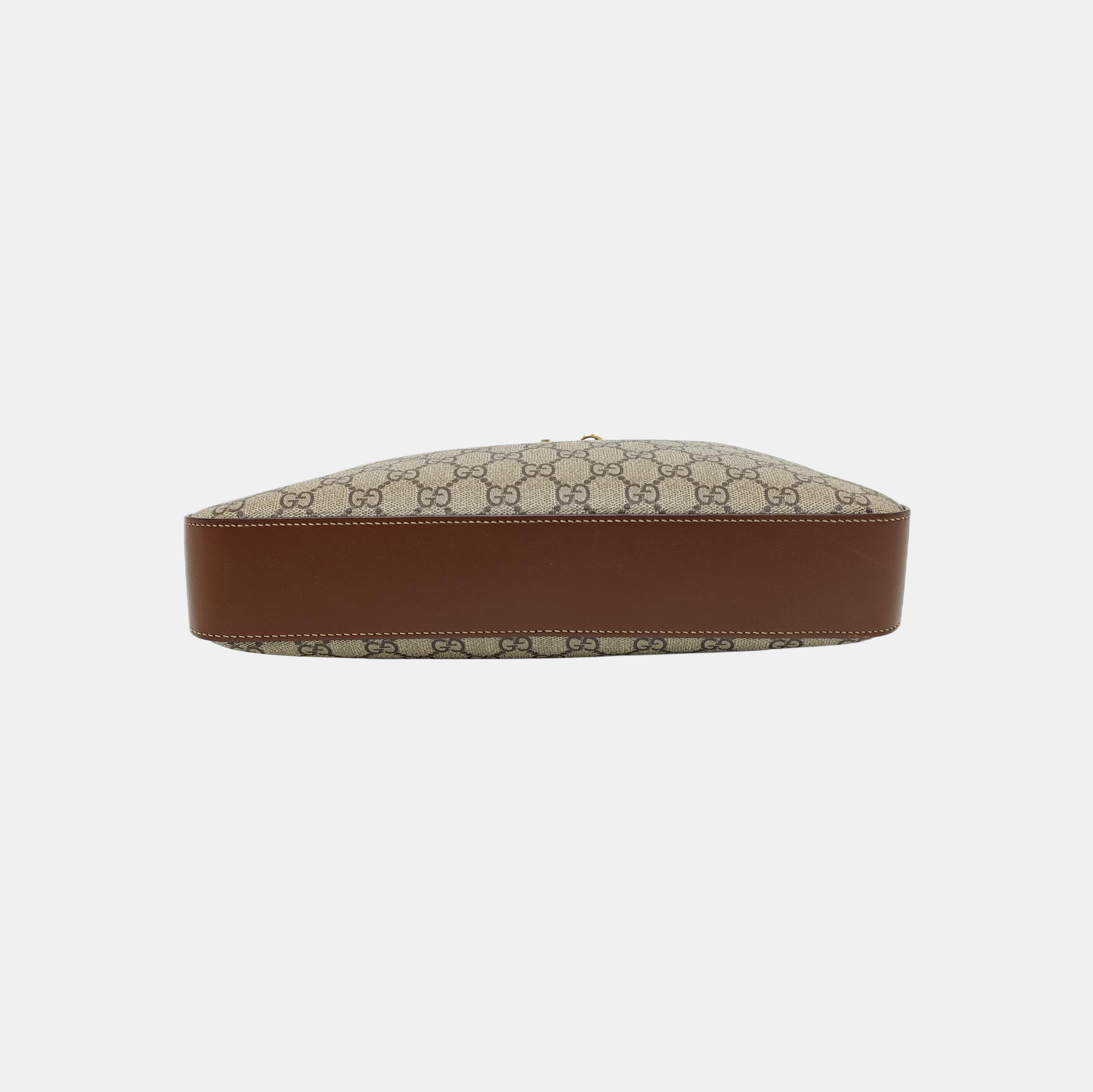 Padlock Medium Monogram Coated Canvas Brown