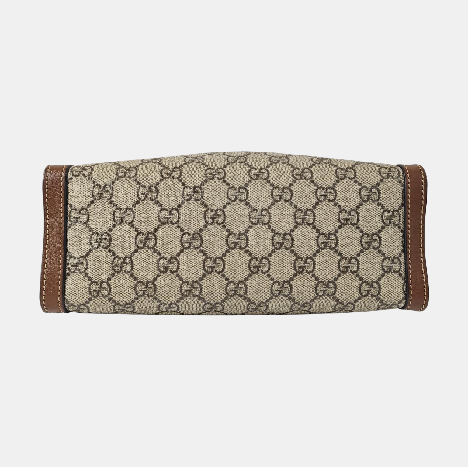 Padlock Small Monogram Coated Canvas Beige