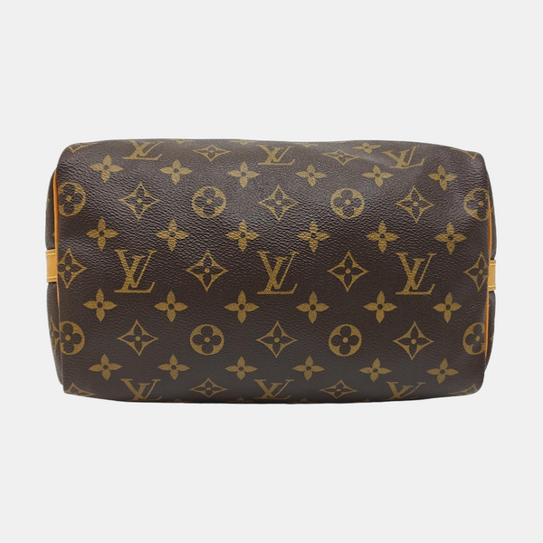 SPEEDY 25 Monogram Coated Canvas Brown