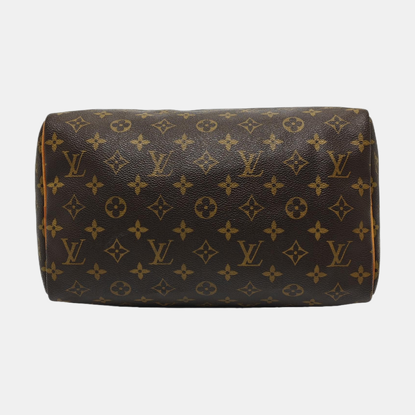 SPEEDY 30 Monogram Coated Canvas Brown