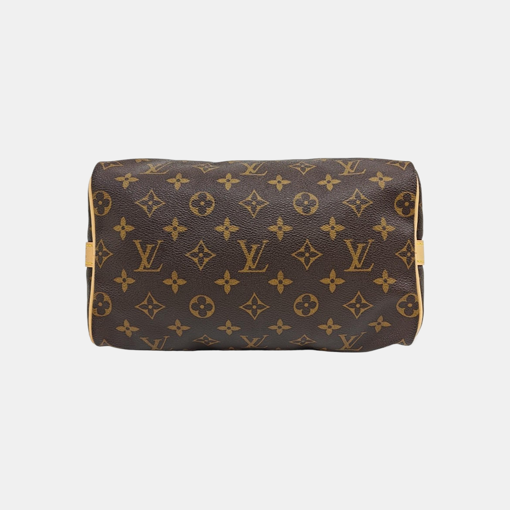 SPEEDY 25 Monogram Coated Canvas Brown