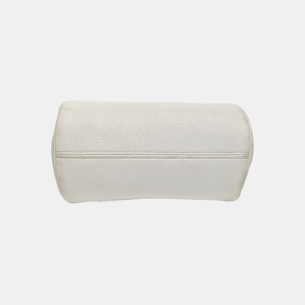 Calfskin Shoulder Bag White