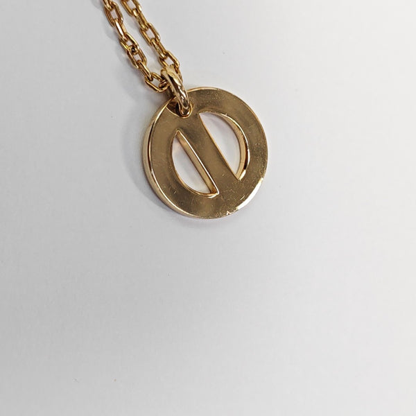 Petit CD Metal Gold Necklace