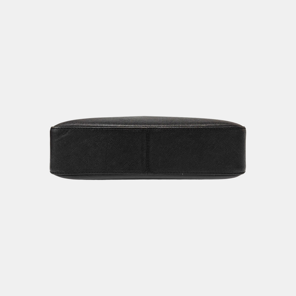 Calfskin Top Handle Bag Black