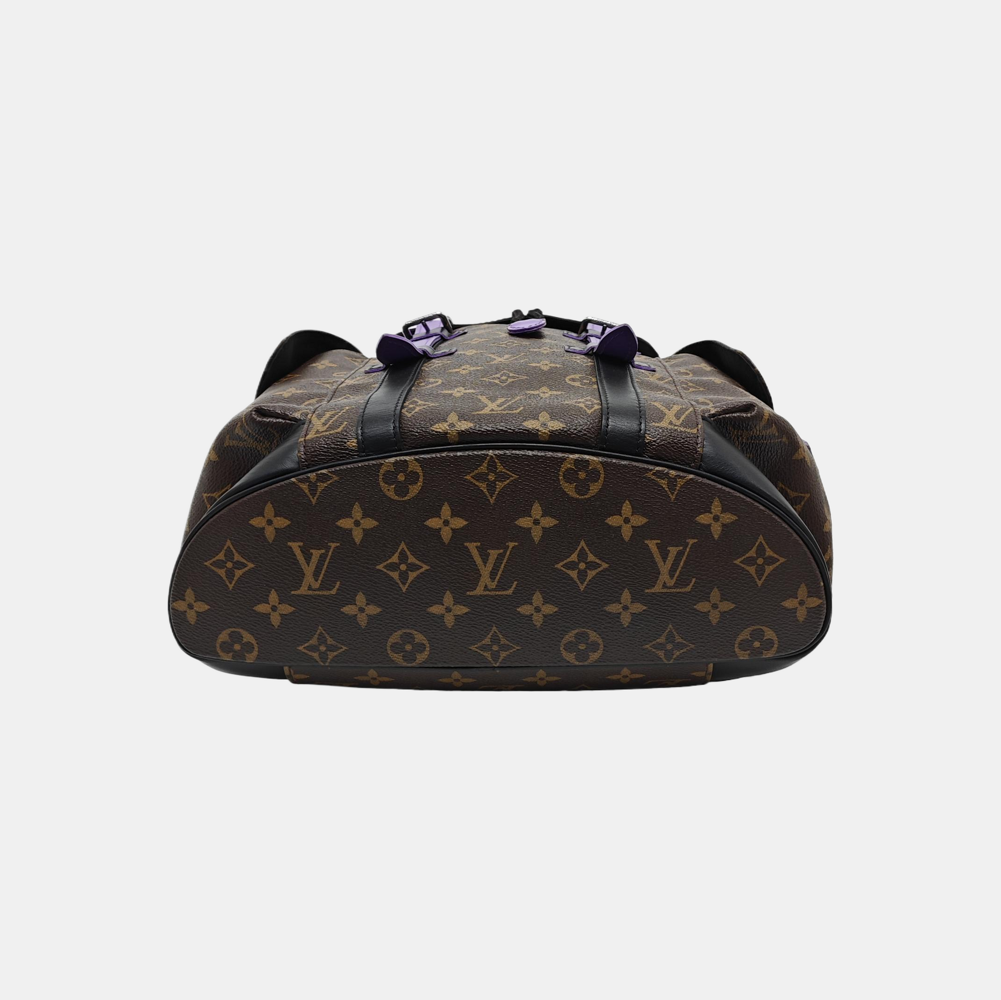 CHRISTOPHER PM Monogram Coated Canvas Brown