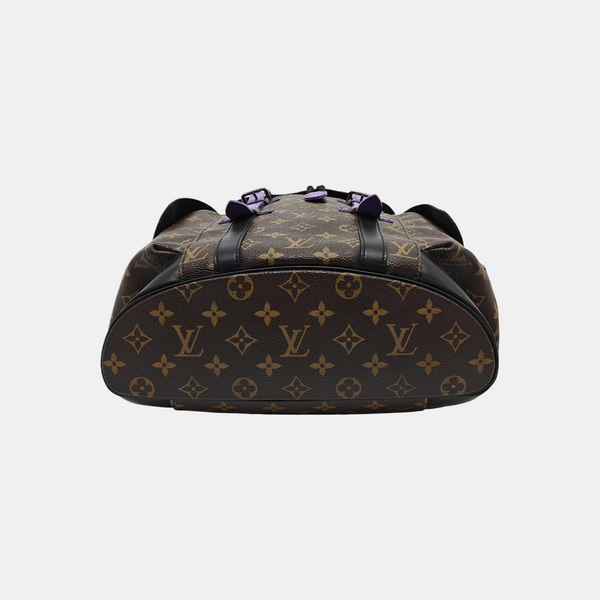 CHRISTOPHER PM Monogram Coated Canvas Brown