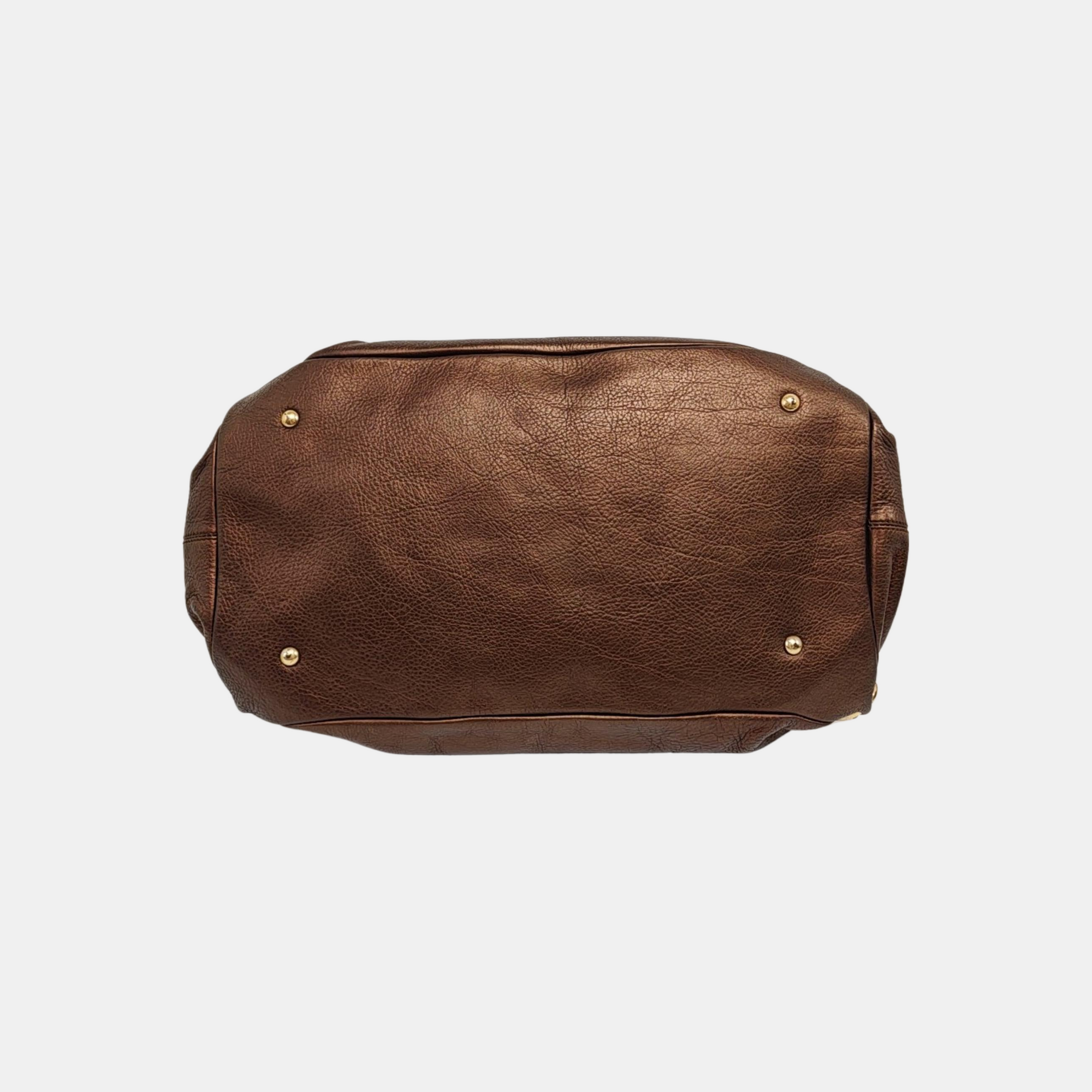 Gancini Calfskin Brown