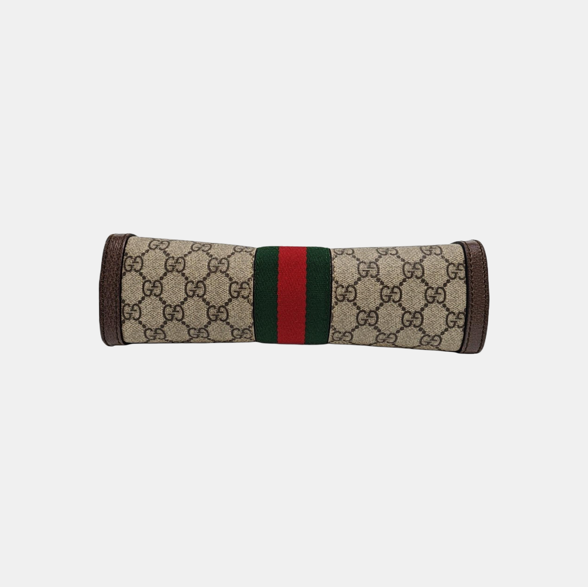 Ophidia Small Monogram Lona Revestida Beige
