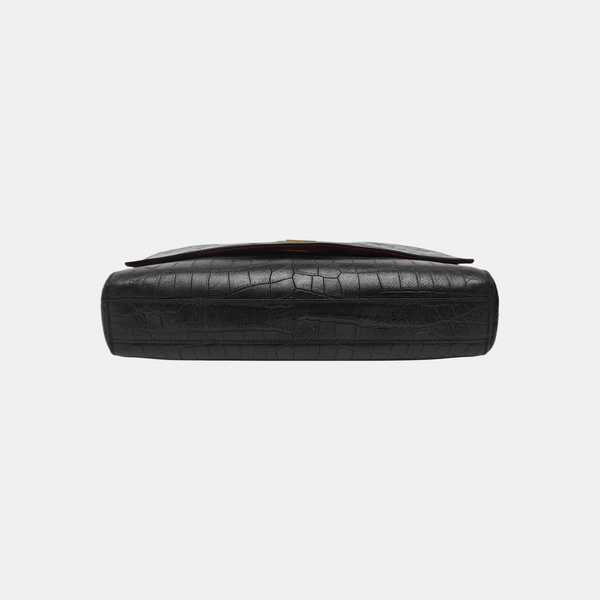 Calfskin Shoulder Bag Black