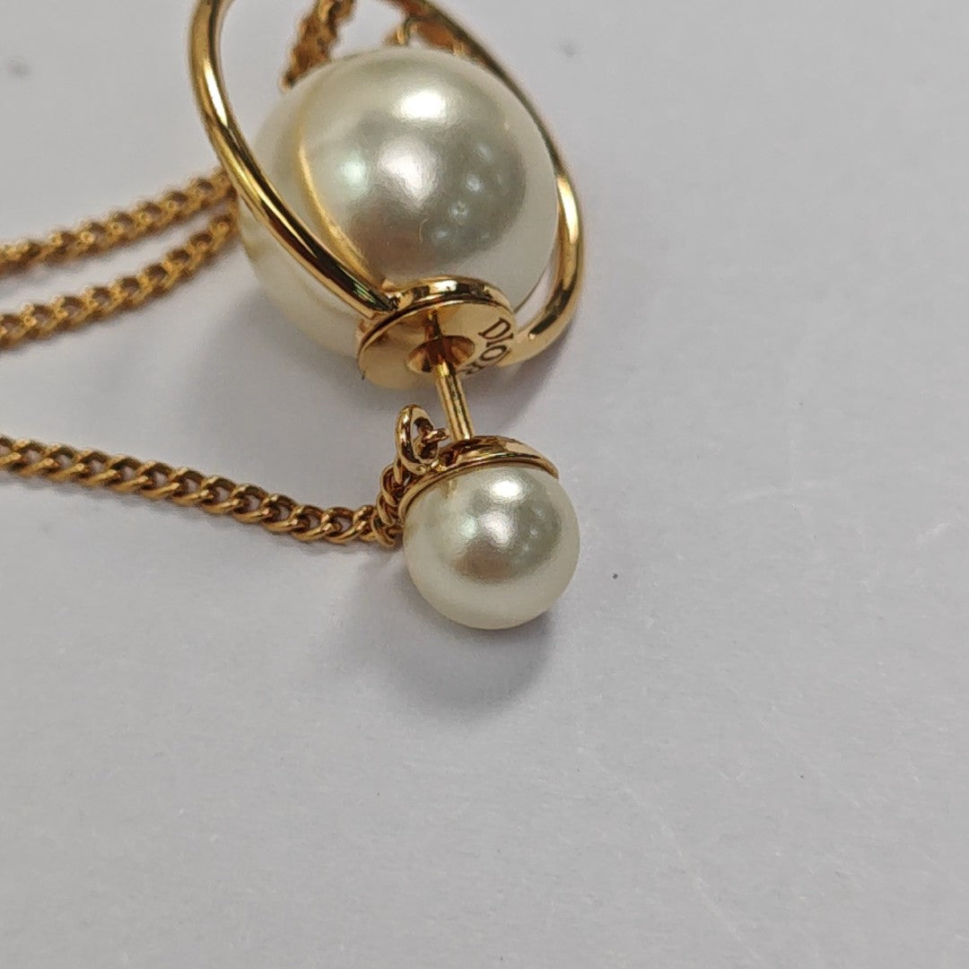 Dior Tribales Brass White Earrings
