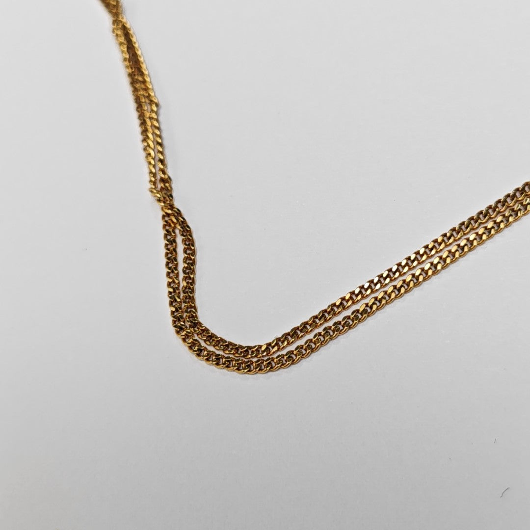 ALPHABET Brass Gold Necklace