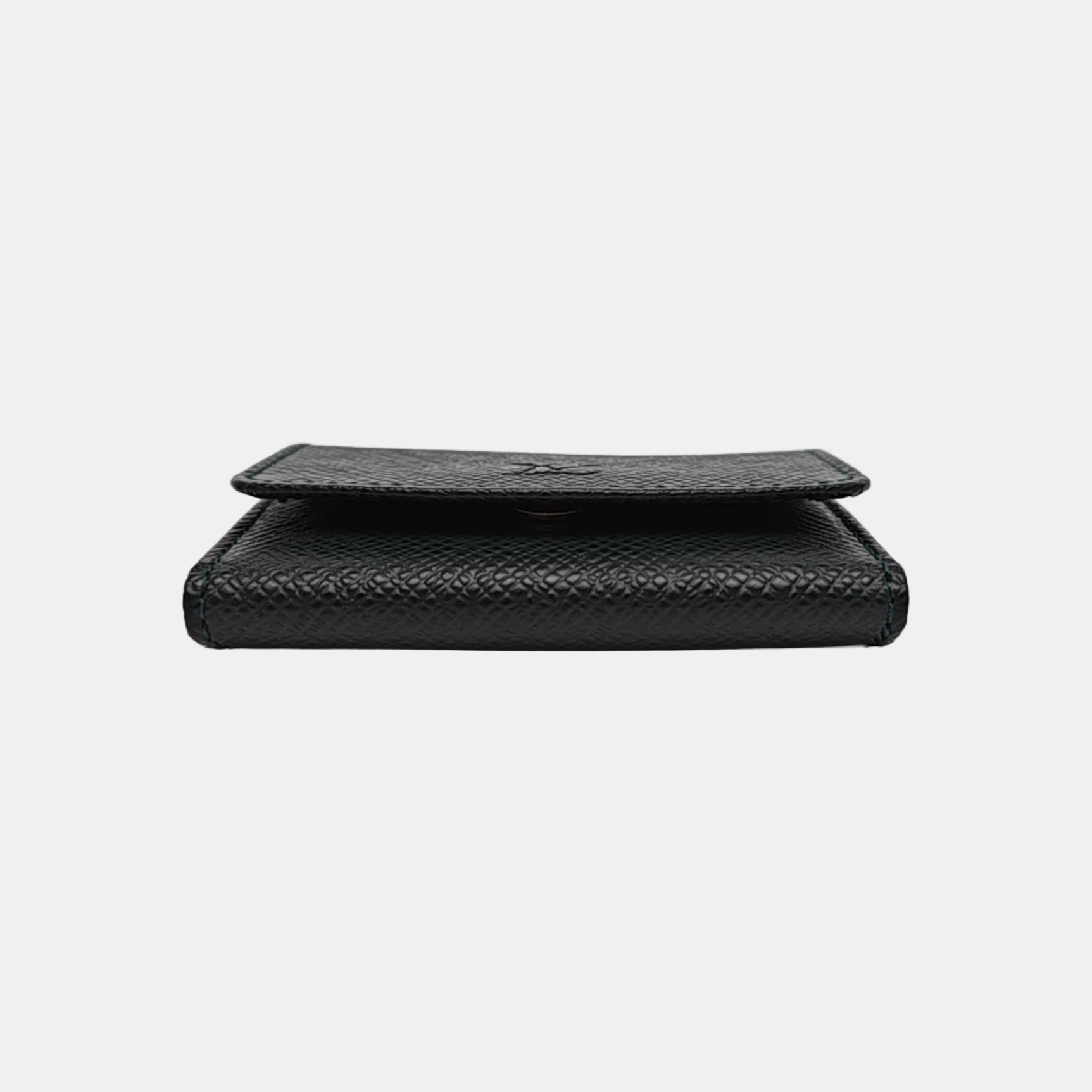 ELISE Calfskin Green Card Holder