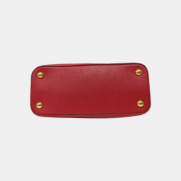 Promenade Small Saffiano Calfskin Red