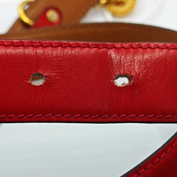Red Leather Belt