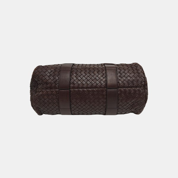 Calfskin Top Handle Bag Brown