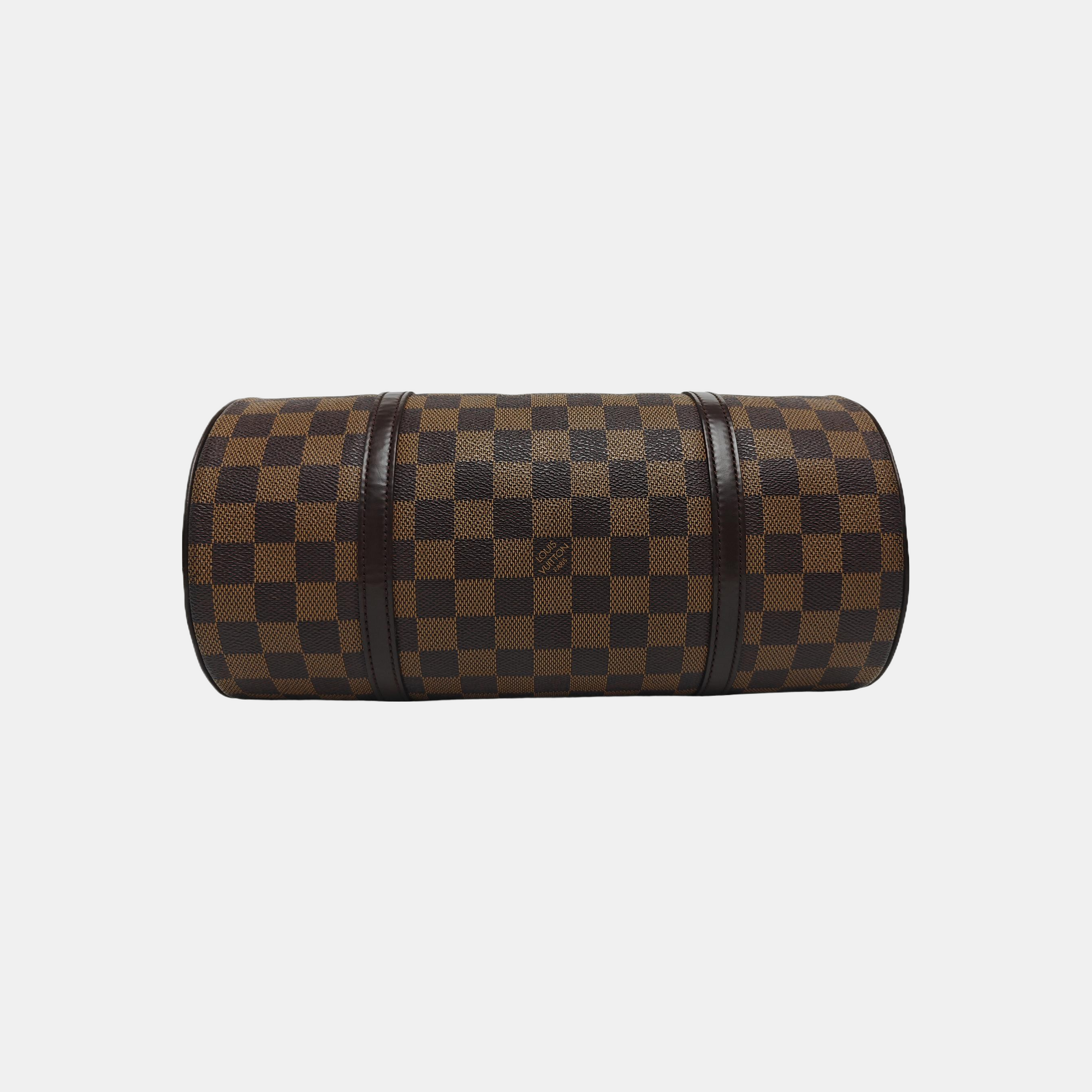 PAPILLON 30 Damier Ebene Coated Canvas Brown