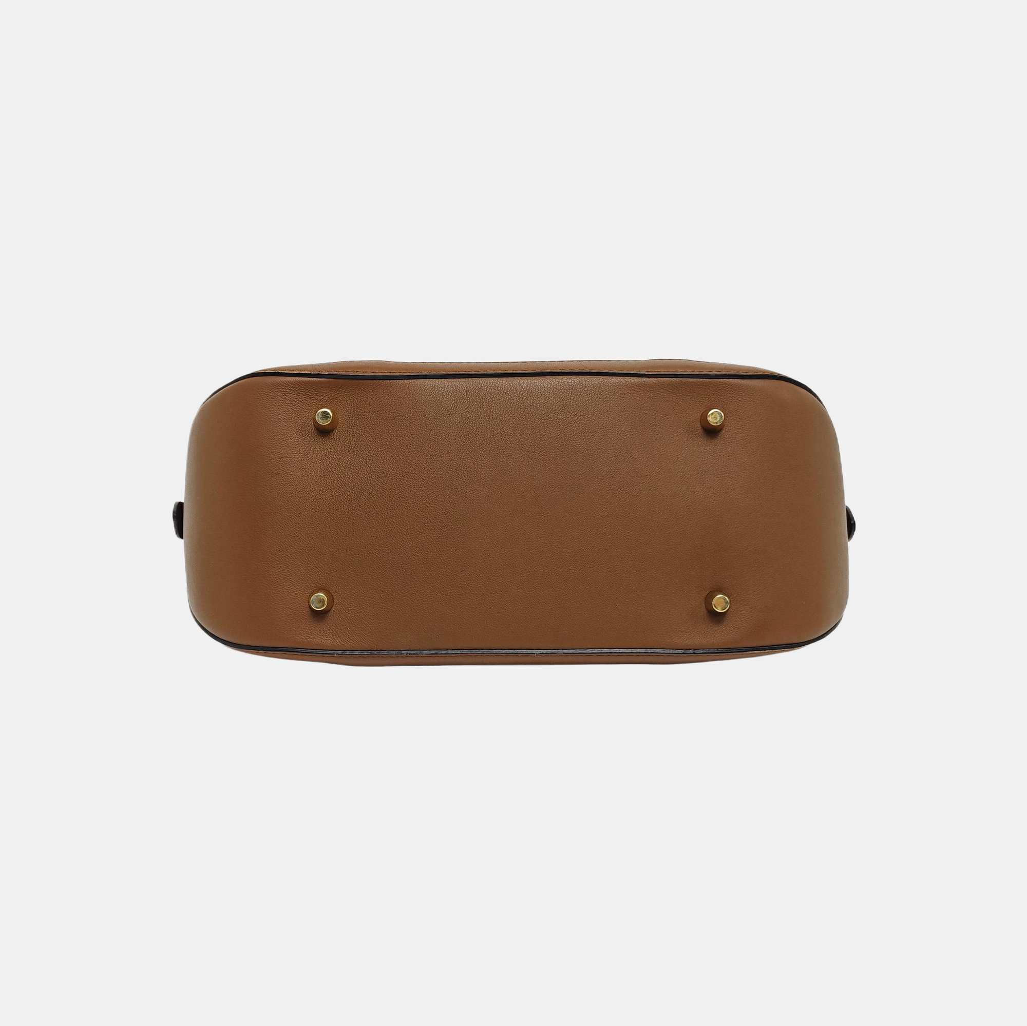 Calfskin Shoulder Bag Brown