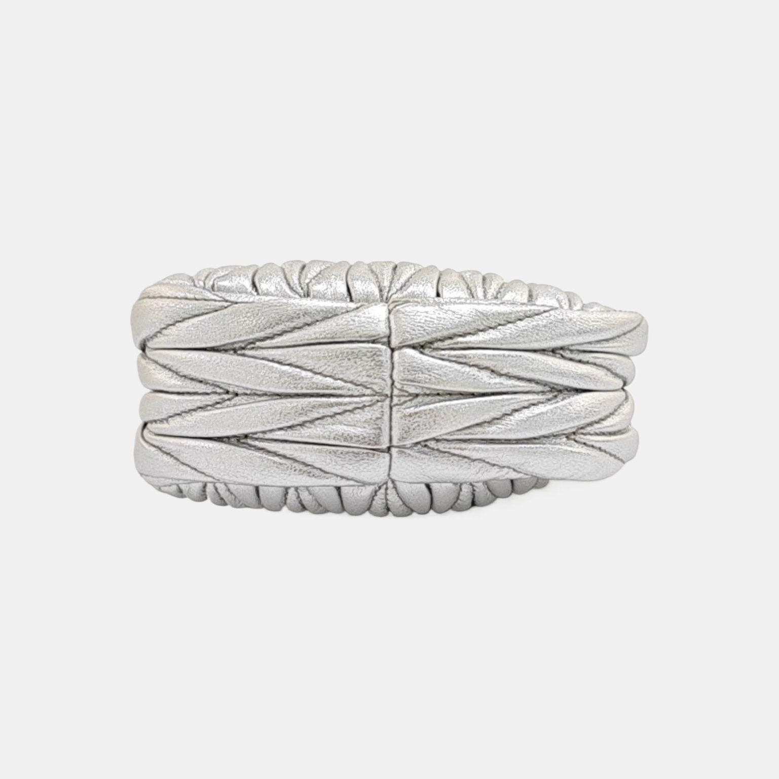 Wander Matelassé Super Mini Quilted Lambskin Silver