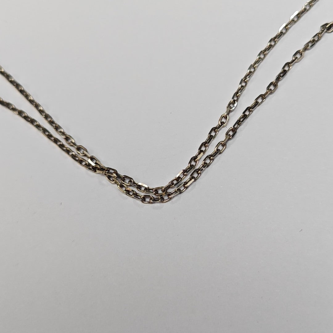Pop H Metal Silver Necklace