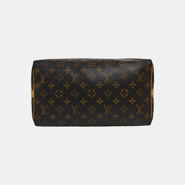 SPEEDY 30 Monogram Coated Canvas Brown