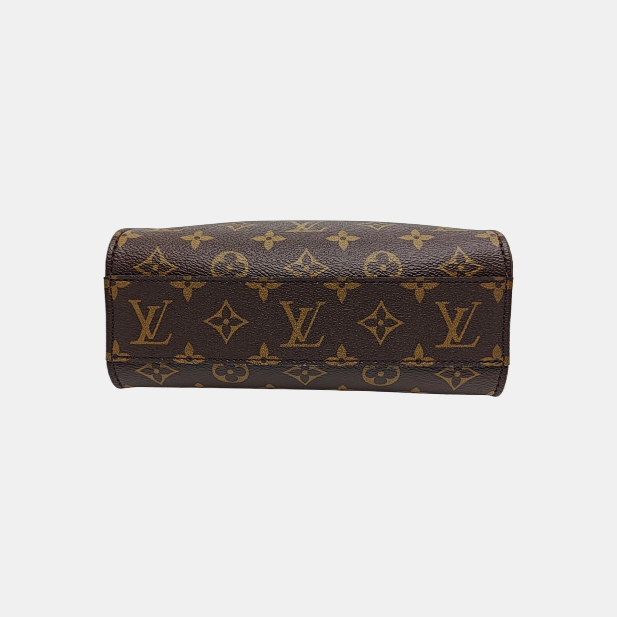 SAC PLAT BB Monogram Coated Canvas Brown