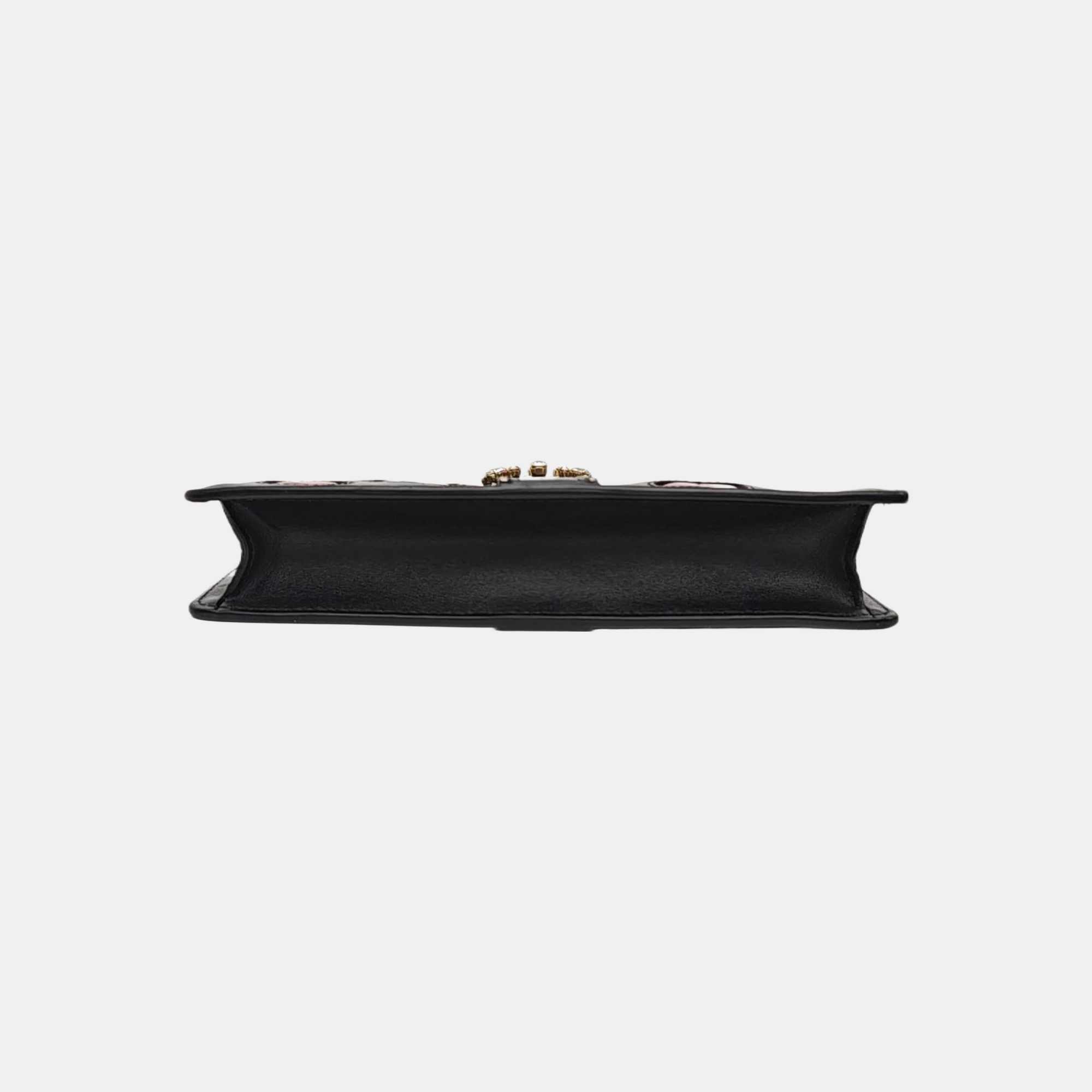 Calfskin Top Handle Bag Black