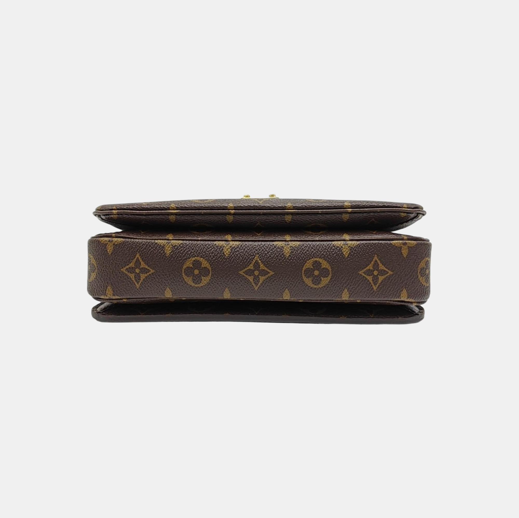MÉTIS MM Monogram Coated Canvas Brown
