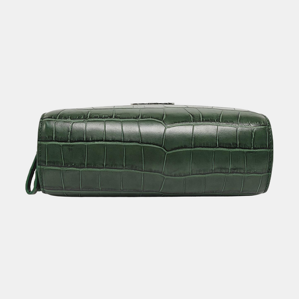 Leather Shoulder Bag Green