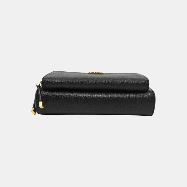 Calfskin Shoulder Bag Black