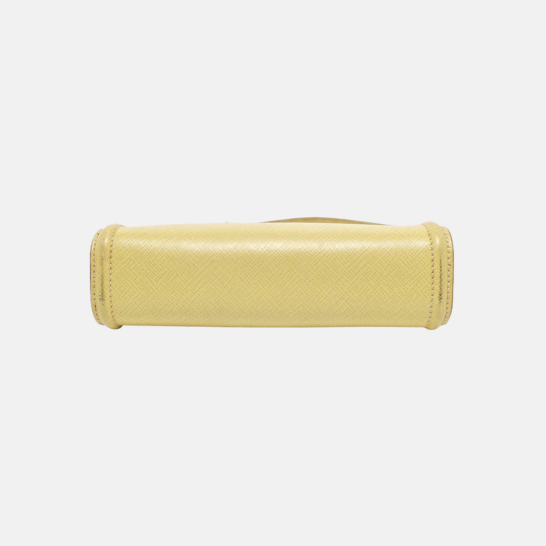 Saffiano Calfskin Top Handle Bag Yellow