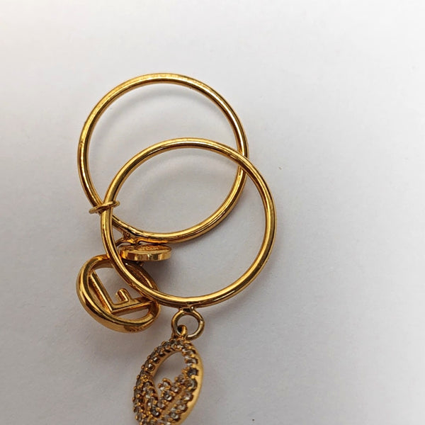F Is EU 55 Metal Gold Ring