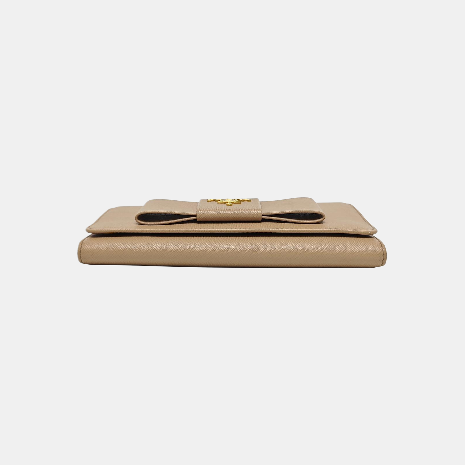 Fiocco Bow Saffiano Calfskin Beige