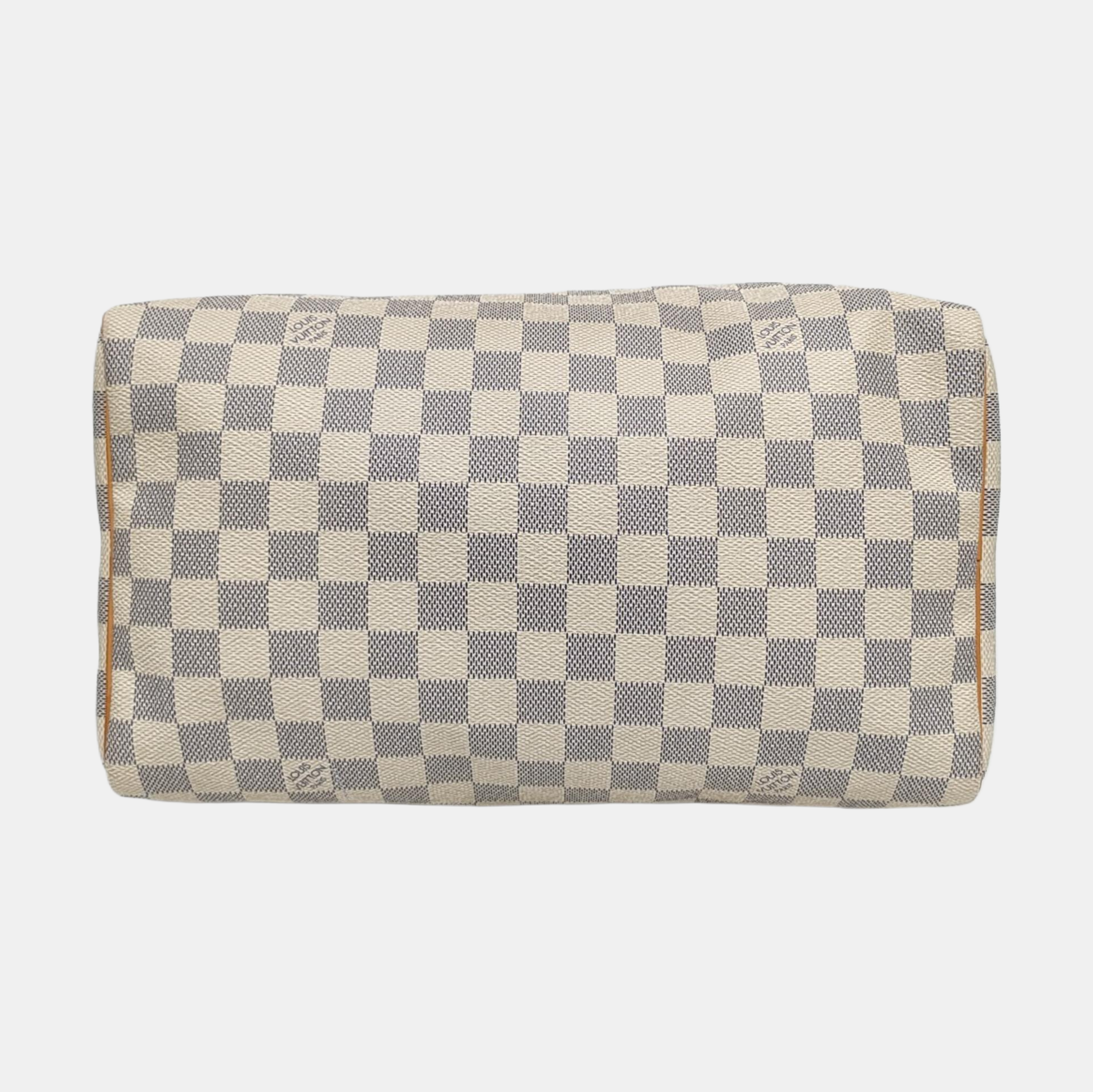 SPEEDY 30 Damier Azur Coated Canvas White