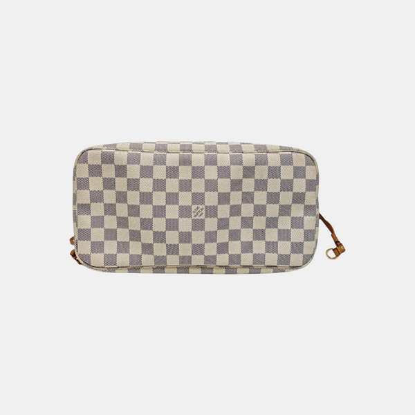 NEVERFULL MM Damier Azur Coated Canvas Beige