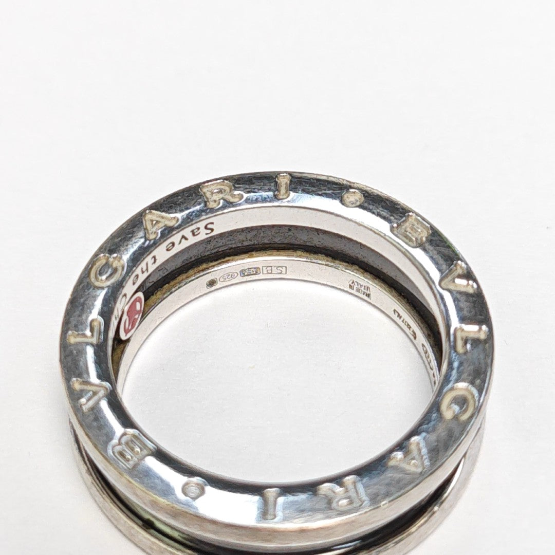 B.ZERO1 925 Sterling Silver Ring EU 53
