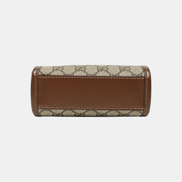 Retro Mini Monogram Coated Canvas Beige