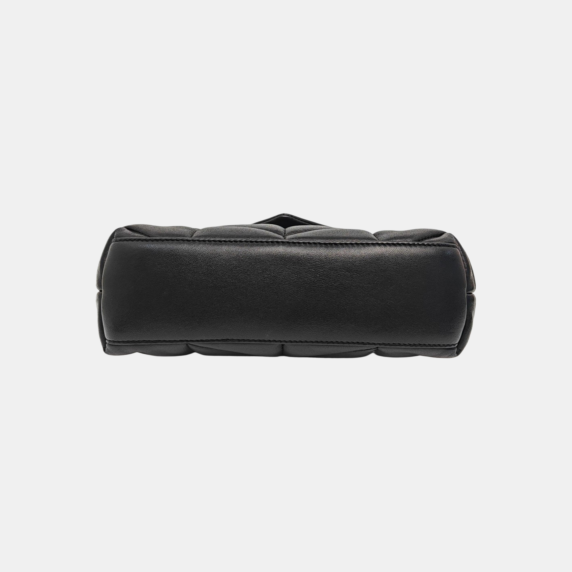 PUFFER Small Quilted Lambskin Black