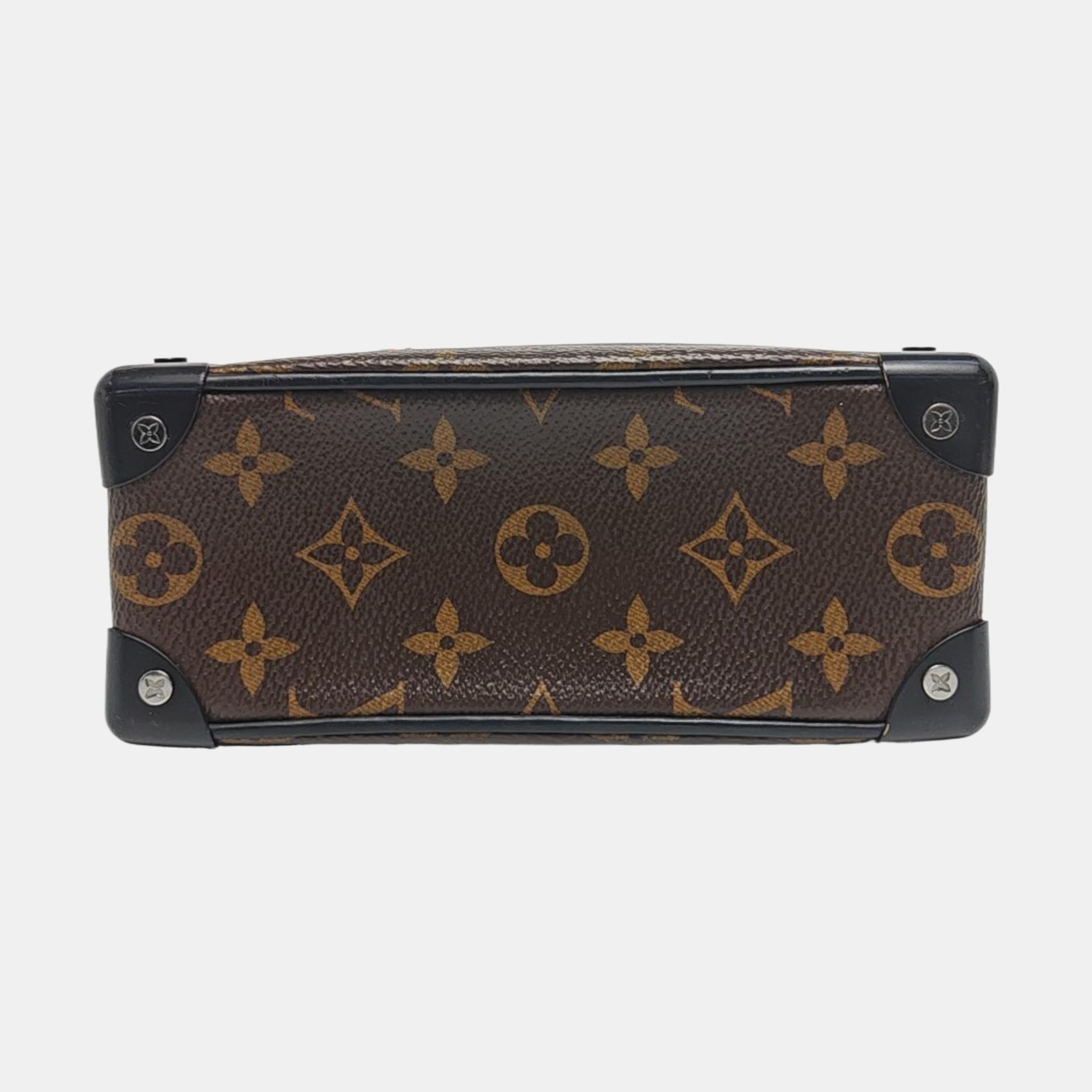 SOFT TRUNK Mini Monogram Coated Canvas Brown