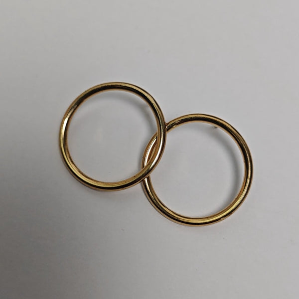 Metal Gold Stud Earrings