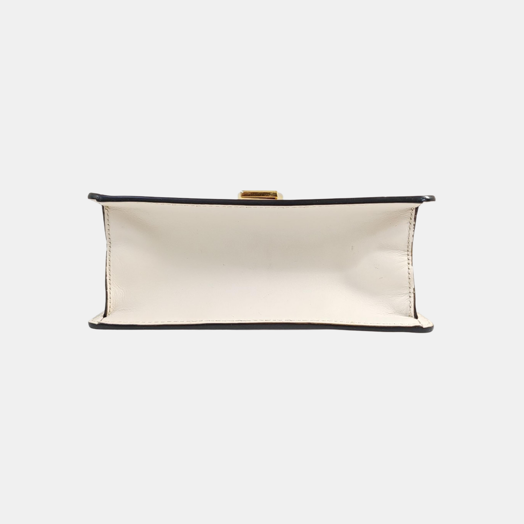 Sylvie Mini Calfskin White