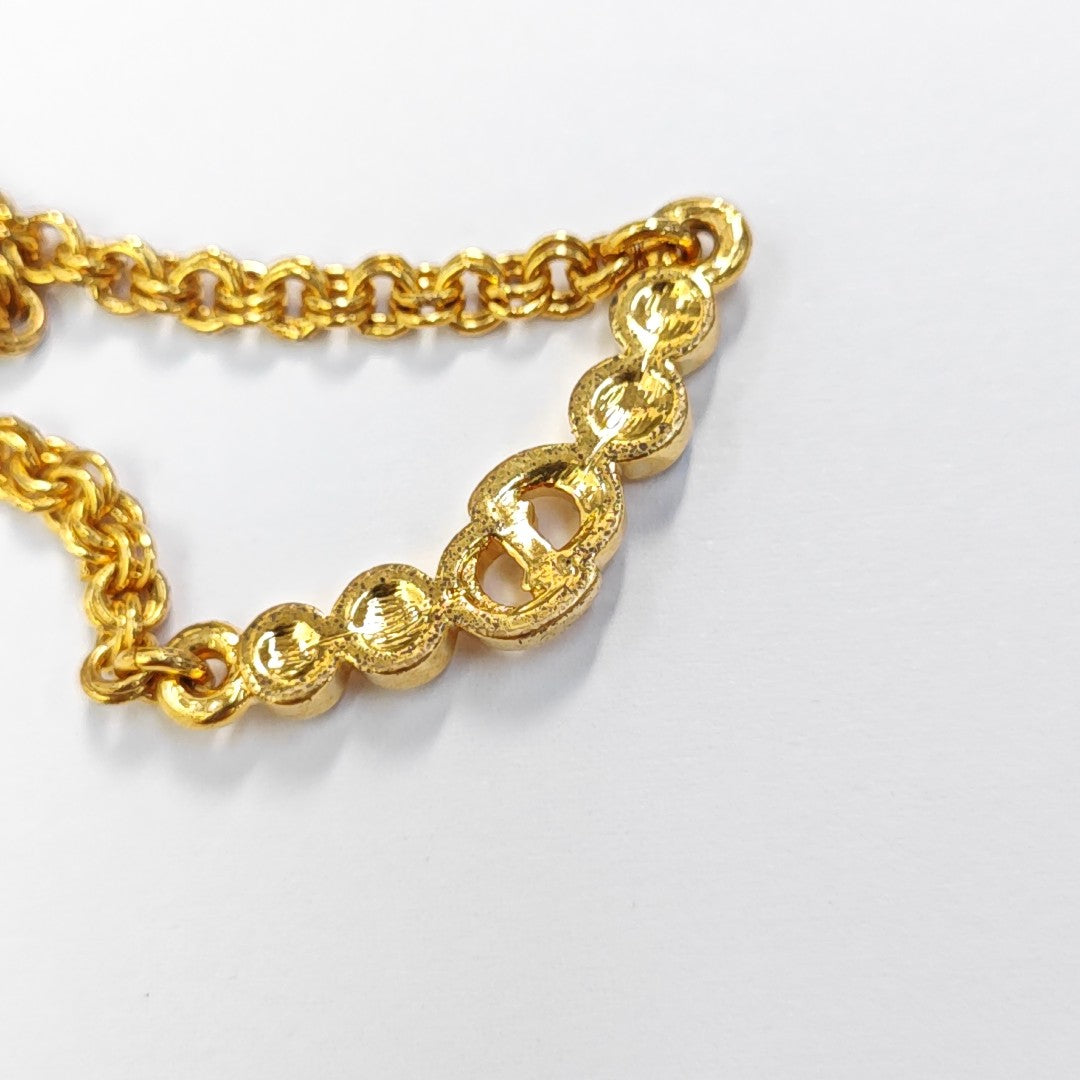 Petit CD Metal Gold Necklace
