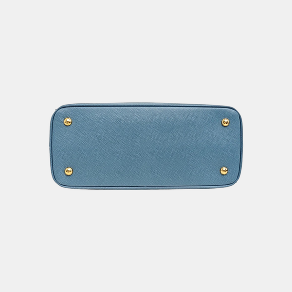 Galleria Large Saffiano Calfskin Blue