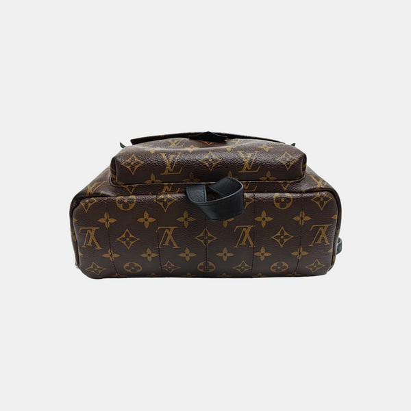 Monogram Coated Canvas Backpack Brown