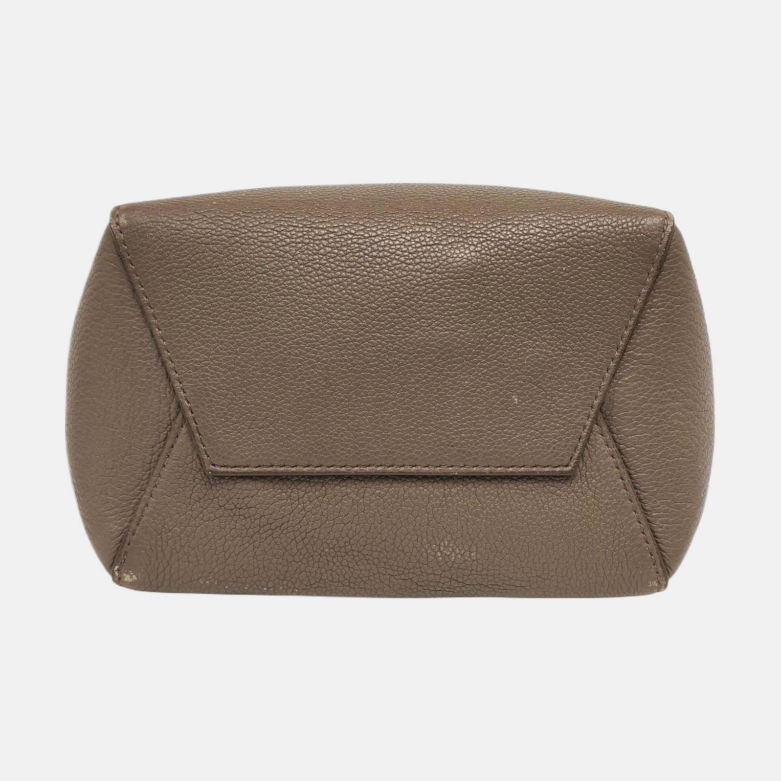 Authenticated pre-owned  SANGLE Small Calfskin Gray - Bucket Bag at Looply