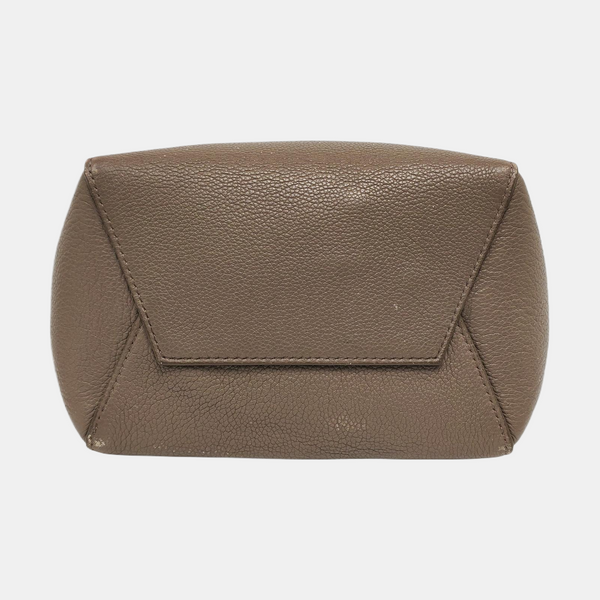 Authenticated pre-owned  SANGLE Small Calfskin Gray - Bucket Bag at Looply