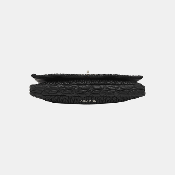 Crystal Quilted Lambskin Black