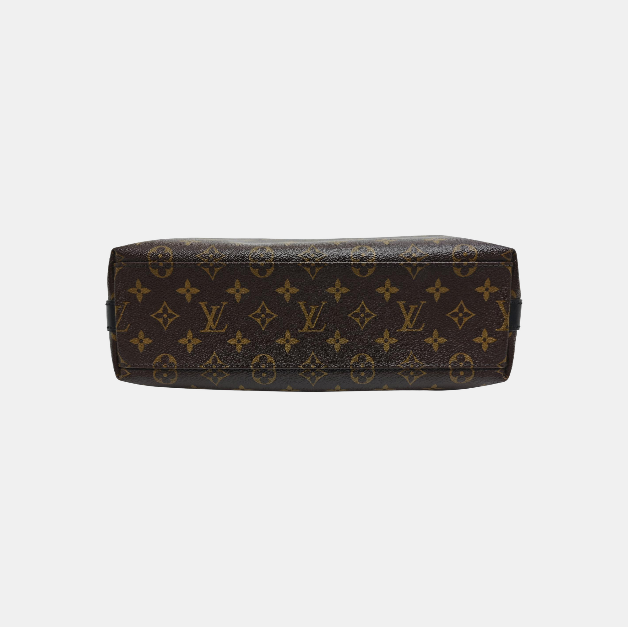 KITAN Monogram Coated Canvas Brown